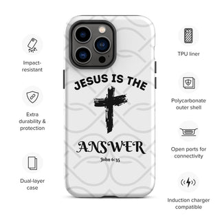 Jesus is the Answer Tough Case for iPhone® ShellMiddy Jesus is the Answer Tough Case for iPhone® Mobile Phone Case tough-case-for-iphone-matte-iphone-14-pro-max-front-65050d6bd9f97 tough-case-for-iphone-matte-iphone-14-pro-max-front-65050d6bd9f97-6