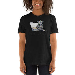 King Lion and Lamb T-Shirt ShellMiddy King Lion and Lamb T-Shirt Shirts & Tops unisex-basic-softstyle-t-shirt-black-front-6462f5af13529 unisex-basic-softstyle-t-shirt-black-front-6462f5af13529-1