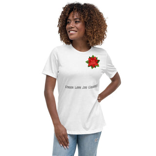 Love Joy Peace T-Shirt ShellMiddy Love Joy Peace T-Shirt Shirts & Tops womens-relaxed-t-shirt-white-front-6245cc4a9bf28 womens-relaxed-t-shirt-white-front-6245cc4a9bf28-4
