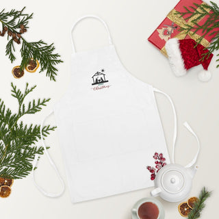 Nativity Christmas Embroidered Apron ShellMiddy Nativity Christmas Embroidered Apron Aprons embroidered-apron-white-front-2-632a2c6d6c306 embroidered-apron-white-front-2-632a2c6d6c306-8