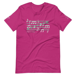 Psalm 150 Musical Notes T-shirt ShellMiddy Psalm 150 Musical Notes T-shirt Shirts & Tops unisex-staple-t-shirt-berry-front-6363f369d2f67 unisex-staple-t-shirt-berry-front-6363f369d2f67-2