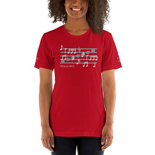 Psalm 150 Musical Notes T-shirt ShellMiddy Psalm 150 Musical Notes T-shirt Shirts & Tops unisex-staple-t-shirt-red-front-6363f369f23ee unisex-staple-t-shirt-red-front-6363f369f23ee-1
