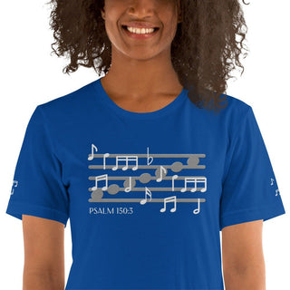Psalm 150 Musical Notes T-shirt ShellMiddy Psalm 150 Musical Notes T-shirt Shirts & Tops unisex-staple-t-shirt-true-royal-zoomed-in-6363f36a0e432 unisex-staple-t-shirt-true-royal-zoomed-in-6363f36a0e432-7