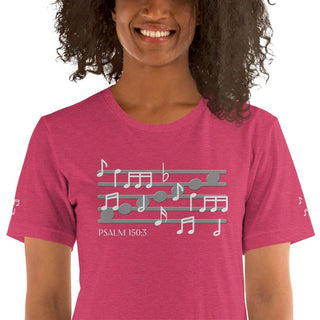 Psalm 150 Musical Notes T-shirt ShellMiddy Psalm 150 Musical Notes T-shirt Shirts & Tops unisex-staple-t-shirt-heather-raspberry-zoomed-in-6363f36a2dbff unisex-staple-t-shirt-heather-raspberry-zoomed-in-6363f36a2dbff-2