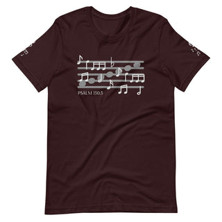 Psalm 150 Musical Notes T-shirt ShellMiddy Psalm 150 Musical Notes T-shirt Shirts & Tops unisex-staple-t-shirt-oxblood-black-front-6363f369bda5e unisex-staple-t-shirt-oxblood-black-front-6363f369bda5e-7