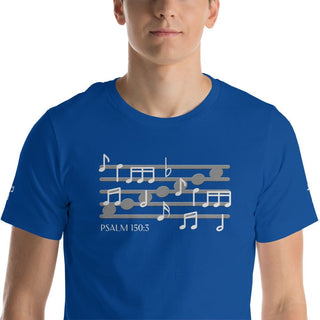 Psalm 150 Musical Notes T-shirt ShellMiddy Psalm 150 Musical Notes T-shirt Shirts & Tops unisex-staple-t-shirt-true-royal-zoomed-in-6363f369c656b unisex-staple-t-shirt-true-royal-zoomed-in-6363f369c656b-5