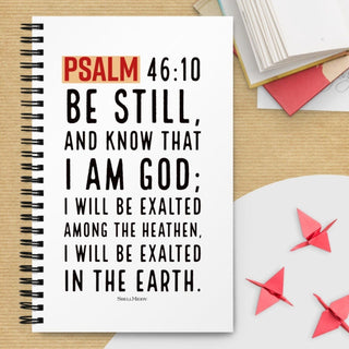 Psalm 46:10 Bible Quote Spiral Notebook ShellMiddy Psalm 46:10 Bible Quote Spiral Notebook Notebook spiral-notebook-white-front-63c6fbc4e4e2f spiral-notebook-white-front-63c6fbc4e4e2f-4