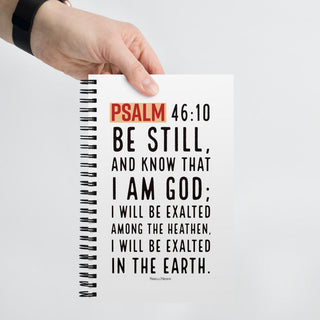 Psalm 46:10 Bible Quote Spiral Notebook ShellMiddy Psalm 46:10 Bible Quote Spiral Notebook Notebook spiral-notebook-white-front-63c7130f7a53b spiral-notebook-white-front-63c7130f7a53b-8
