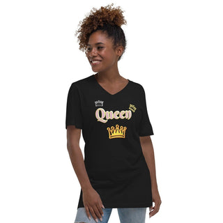 Queen T-Shirt ShellMiddy Queen T-Shirt Shirts & Tops unisex-v-neck-tee-black-front-62d24cda59e47 unisex-v-neck-tee-black-front-62d24cda59e47-3