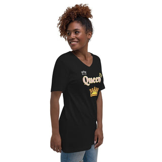 Queen T-Shirt ShellMiddy Queen T-Shirt Shirts & Tops unisex-v-neck-tee-black-right-front-62d24cda6c313 unisex-v-neck-tee-black-right-front-62d24cda6c313-8