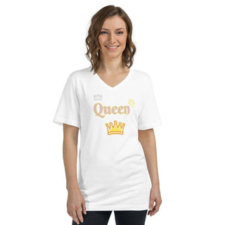 Queen T-Shirt ShellMiddy Queen T-Shirt Shirts & Tops unisex-v-neck-tee-white-front-62d24cda63bcd unisex-v-neck-tee-white-front-62d24cda63bcd-3