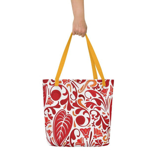 Red Floral All-Over Print Large Tote Bag ShellMiddy Red Floral All-Over Print Large Tote Bag Bag all-over-print-large-tote-bag-w-pocket-yellow-front-6438c4a98bd4e all-over-print-large-tote-bag-w-pocket-yellow-front-6438c4a98bd4e-0
