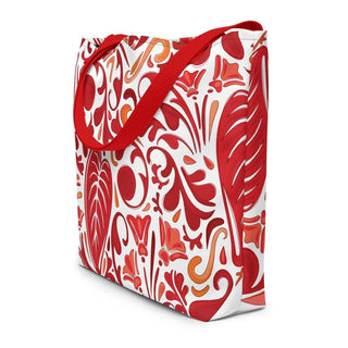 Red Floral All-Over Print Large Tote Bag ShellMiddy Red Floral All-Over Print Large Tote Bag Bag all-over-print-large-tote-bag-w-pocket-red-front-6438c4a98bec0 all-over-print-large-tote-bag-w-pocket-red-front-6438c4a98bec0-8
