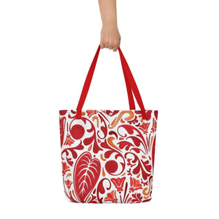 Red Floral All-Over Print Large Tote Bag ShellMiddy Red Floral All-Over Print Large Tote Bag Bag all-over-print-large-tote-bag-w-pocket-red-front-6438c4a98bbff all-over-print-large-tote-bag-w-pocket-red-front-6438c4a98bbff-3