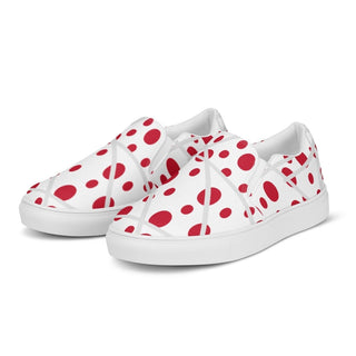 Red Polka Dot Slip-on Canvas Shoes ShellMiddy Red Polka Dot Slip-on Canvas Shoes Shoes Red Polka Dot Slip-on Canvas Shoes Fashion womens-slip-on-canvas-shoes-white-left-front-62ba296a7a781 womens-slip-on-canvas-shoes-white-left-front-62ba296a7a781-8