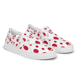 Red Polka Dot Slip-on Canvas Shoes ShellMiddy Red Polka Dot Slip-on Canvas Shoes Shoes Red Polka Dot Slip-on Canvas Shoes Casual womens-slip-on-canvas-shoes-white-right-front-62ba296a7a947 womens-slip-on-canvas-shoes-white-right-front-62ba296a7a947-9