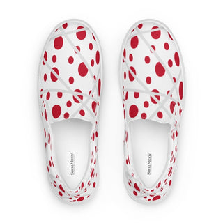 Red Polka Dot Slip-on Canvas Shoes ShellMiddy Red Polka Dot Slip-on Canvas Shoes Shoes Red Polka Dot Slip-on Canvas Shoes Women womens-slip-on-canvas-shoes-white-front-62ba296a7a1fa womens-slip-on-canvas-shoes-white-front-62ba296a7a1fa-1