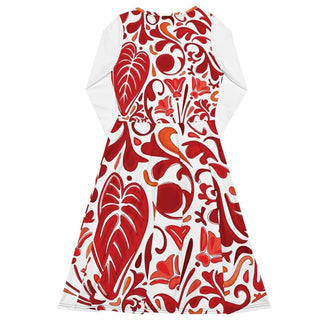 Shades of Red Midi Dress ShellMiddy Shades of Red Midi Dress Dress all-over-print-long-sleeve-midi-dress-white-back-643867190c9d3 all-over-print-long-sleeve-midi-dress-white-back-643867190c9d3-7