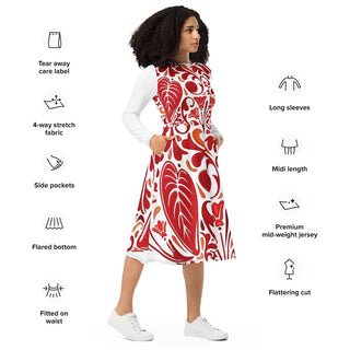 Shades of Red Midi Dress ShellMiddy Shades of Red Midi Dress Dress all-over-print-long-sleeve-midi-dress-white-right-front-643867190c84c all-over-print-long-sleeve-midi-dress-white-right-front-643867190c84c-3