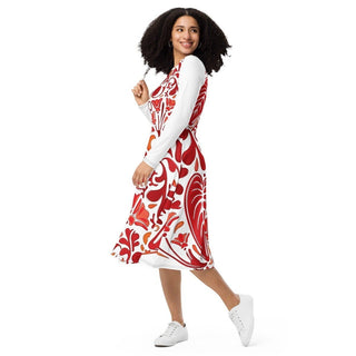Shades of Red Midi Dress ShellMiddy Shades of Red Midi Dress Dress all-over-print-long-sleeve-midi-dress-white-left-front-643867190c73d all-over-print-long-sleeve-midi-dress-white-left-front-643867190c73d-4
