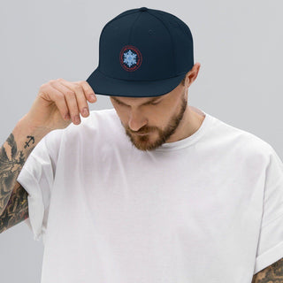 Snowflake For HIS Glory Snapback Hat ShellMiddy Snowflake For HIS Glory Snapback Hat Hat classic-snapback-dark-navy-front-635f05770b3d6 classic-snapback-dark-navy-front-635f05770b3d6-5
