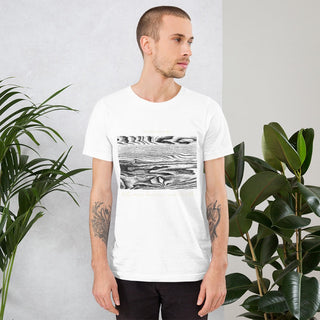 The Cross Is The Bridge T-Shirt ShellMiddy The Cross Is The Bridge T-Shirt Shirts & Tops unisex-staple-t-shirt-white-front-6417a0a1a9391 unisex-staple-t-shirt-white-front-6417a0a1a9391-4