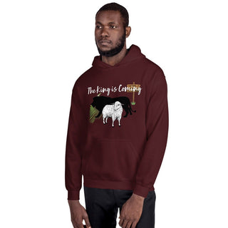 The King Is Coming Hoodie ShellMiddy The King Is Coming Hoodie Coats & Jackets unisex-heavy-blend-hoodie-maroon-front-2-6371ade6b21e6 unisex-heavy-blend-hoodie-maroon-front-2-6371ade6b21e6-3