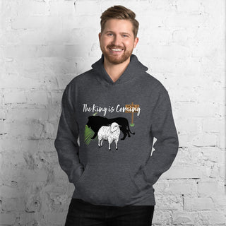 The King Is Coming Hoodie ShellMiddy The King Is Coming Hoodie Coats & Jackets unisex-heavy-blend-hoodie-dark-heather-front-6371ade6b3910 unisex-heavy-blend-hoodie-dark-heather-front-6371ade6b3910-3