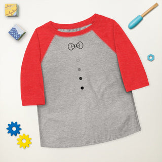 Toddler Bow Tie Baseball Shirt ShellMiddy Toddler Bow Tie Baseball Shirt Shirts & Tops toddler-baseball-shirt-vintage-heather-vintage-red-front-638190d6a90c5 toddler-baseball-shirt-vintage-heather-vintage-red-front-638190d6a90c5-4