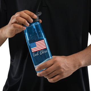 USA Flag GOD Bless Sports Eco Friendly Water Bottle ShellMiddy USA Flag GOD Bless Sports Eco Friendly Water Bottle Water Bottle sports-water-bottle-oxford-blue-front-6493b53ec394f sports-water-bottle-oxford-blue-front-6493b53ec394f-8
