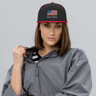 USA Flag Patriotic Snapback Hat ShellMiddy USA Flag Patriotic Snapback Hat Hat classic-snapback-black-red-front-6493b9d20d8bf classic-snapback-black-red-front-6493b9d20d8bf-0