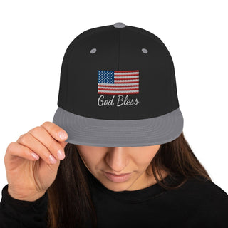 USA Flag Patriotic Snapback Hat ShellMiddy USA Flag Patriotic Snapback Hat Hat classic-snapback-black-silver-front-6493b1b0220d3 classic-snapback-black-silver-front-6493b1b0220d3-9