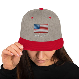 USA Flag Patriotic Snapback Hat ShellMiddy USA Flag Patriotic Snapback Hat Hat classic-snapback-heather-grey-red-front-6493b1b022bd7 classic-snapback-heather-grey-red-front-6493b1b022bd7-2