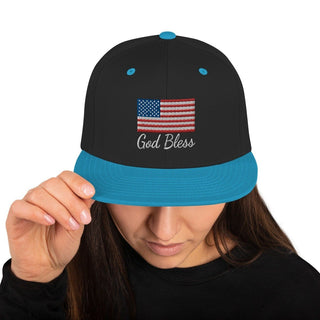 USA Flag Patriotic Snapback Hat ShellMiddy USA Flag Patriotic Snapback Hat Hat classic-snapback-black-teal-front-6493b1b021fd2 classic-snapback-black-teal-front-6493b1b021fd2-8