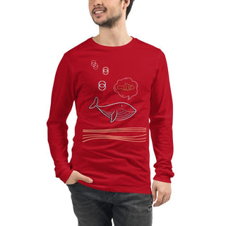 Under Water Whale T-Shirt ShellMiddy Under Water Whale T-Shirt Shirts & Tops Under Water Whale T-Shirt Red unisex-long-sleeve-tee-red-front-6245e5d8e941f unisex-long-sleeve-tee-red-front-6245e5d8e941f-7