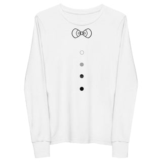 Youth Bow Tie Long Sleeve T-Shirt ShellMiddy Youth Bow Tie Long Sleeve T-Shirt Shirts & Tops youth-long-sleeve-tee-white-front-6344adff352e0 youth-long-sleeve-tee-white-front-6344adff352e0-7