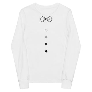 Youth Bow Tie Long Sleeve T-Shirt ShellMiddy Youth Bow Tie Long Sleeve T-Shirt Shirts & Tops youth-long-sleeve-tee-white-front-6344adff351f6 youth-long-sleeve-tee-white-front-6344adff351f6-7